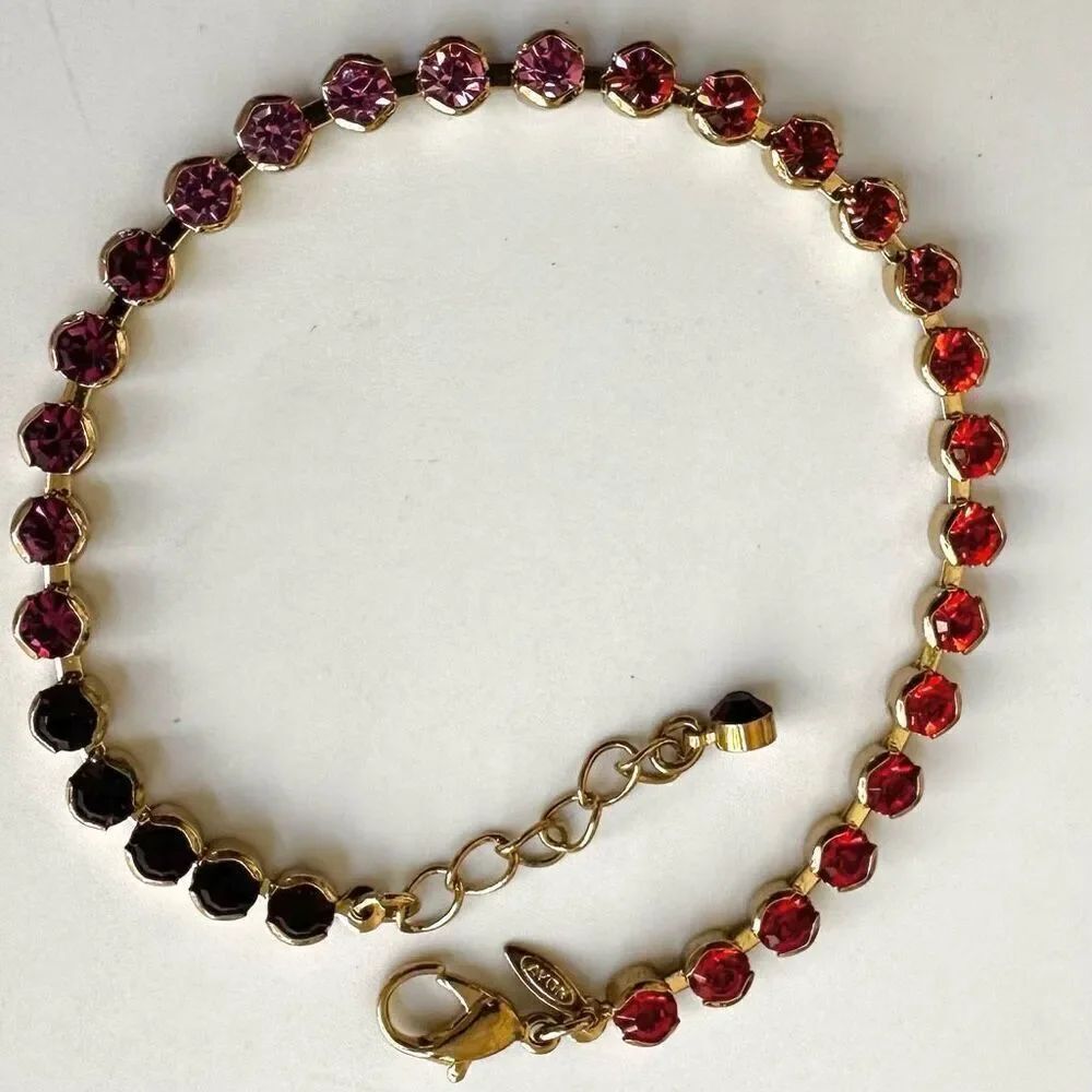 Avon colorful rhinestone bracelet